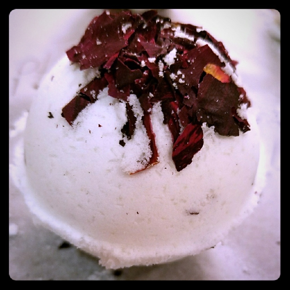 Variety of rose bath bombs